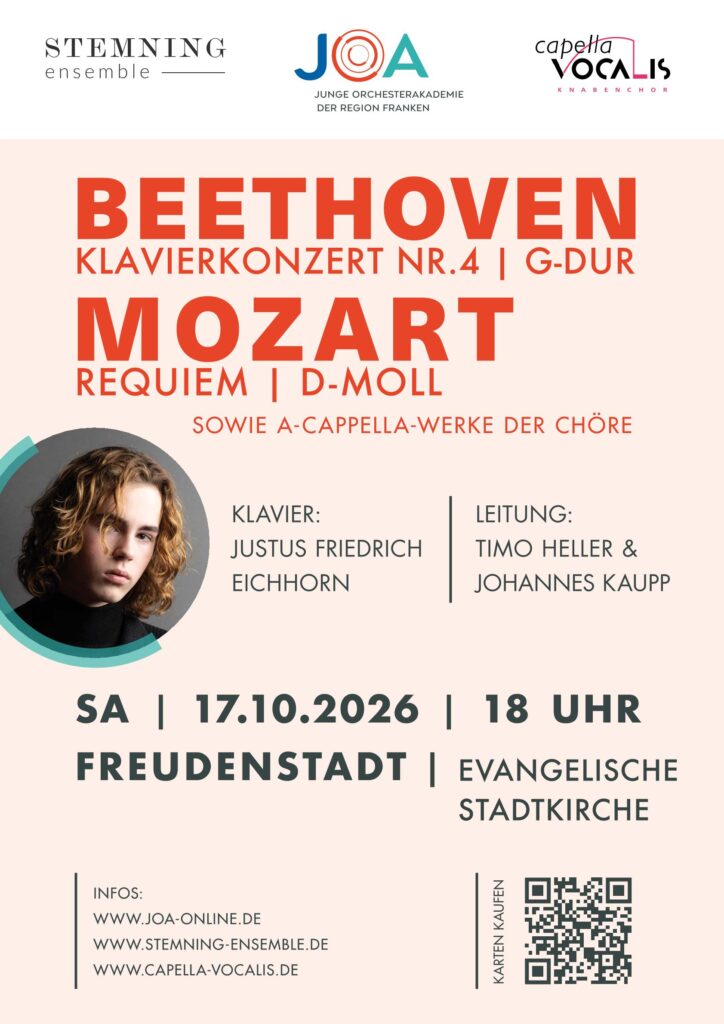 Plakat des Konzerts am 17. Oktober 2026 in Freudenstadt